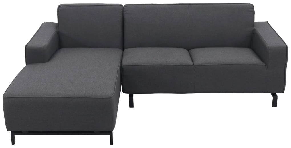 Boavista Sunbrella loungebank chaise longue - Sooty - 2-delig - rechts