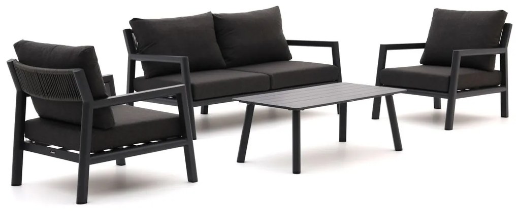 + 10% kassakorting | Stoel-bank loungeset Manifesto  | 4 personen | Loungeset Grijs | Aluminium | Kees Smit Tuinmeubelen