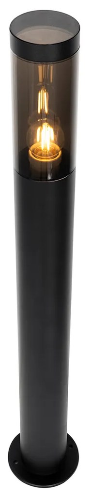 Buitenlamp zwart met grondpin en kabelmof 80cm IP44 - Rox