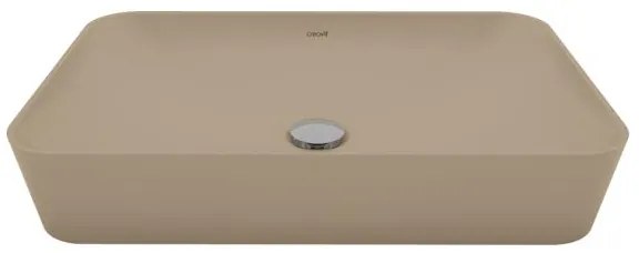 Sanigoods Aqualis keramische waskom 60x40cm mat cappuccino