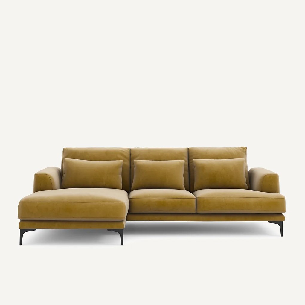 Linkse hoekbank fluweel, Marsile