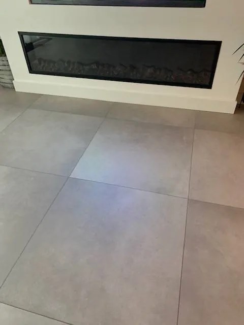 Vloertegel 60x120 Cm Betonlook Licht Grijs DC89