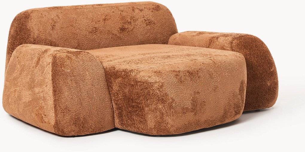 XL teddy bouclé loungestoel Wolke
