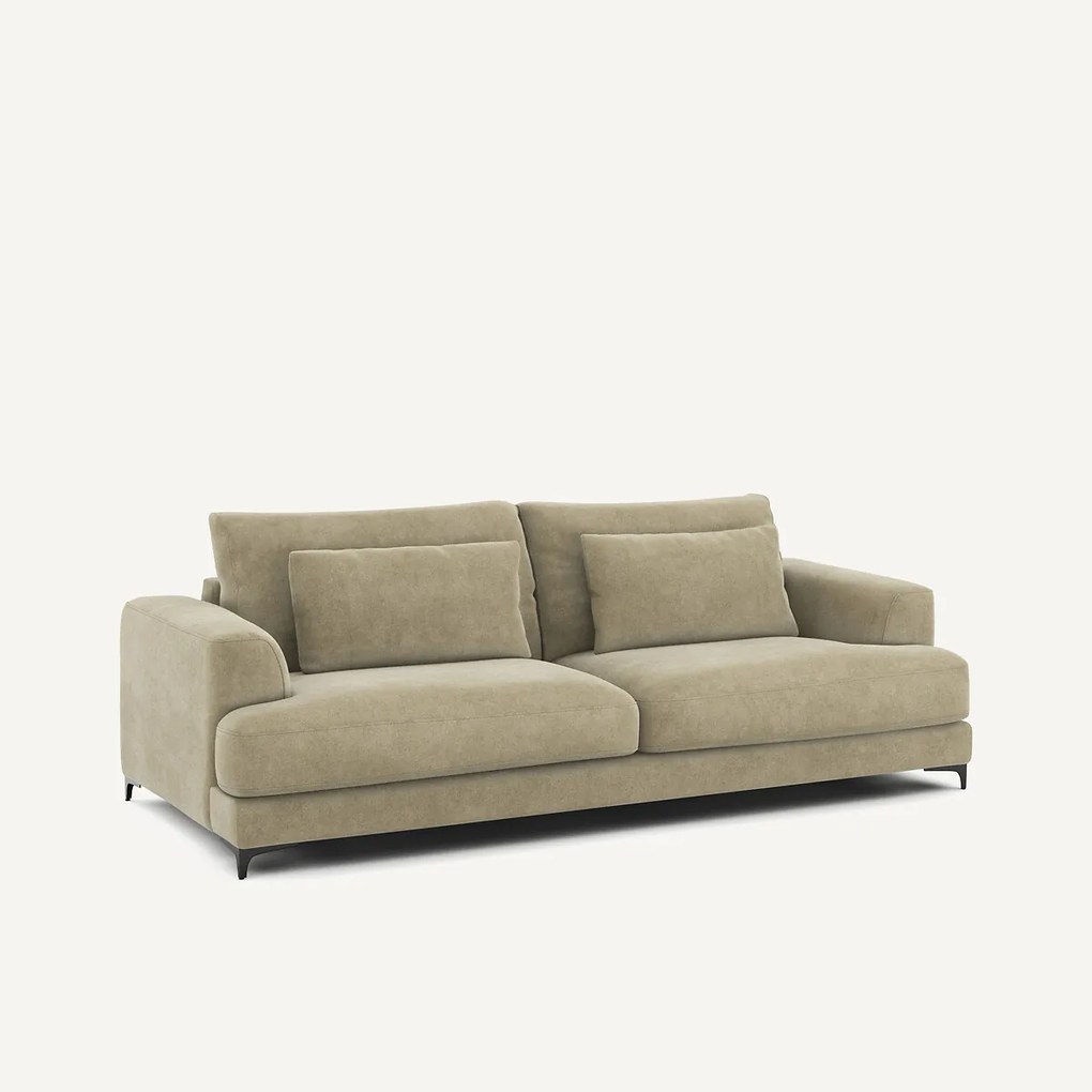 4-zits slaapbank van stonewashed fluweel, Marsile