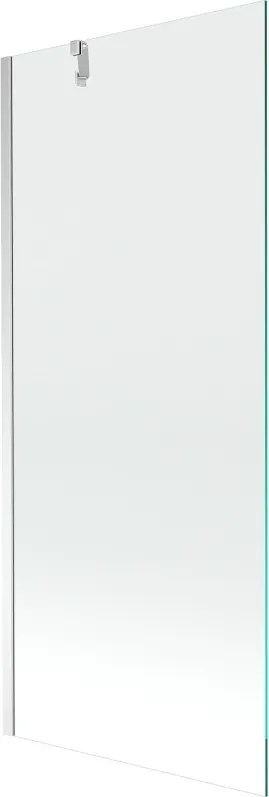 Mexen Next badwand scherm 1-delig 80 x 150 cm, transparant, chroom - 895-080-000-00-00-01