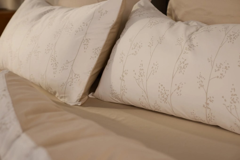 Emma Satijnen Kussenslopen 50x70 cm  Beige Bloemboom &amp; Beige