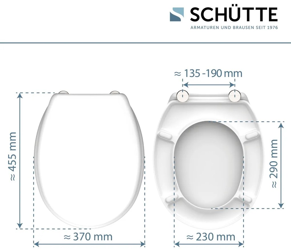 Schutte Miles toiletzitting duroplast wit glans