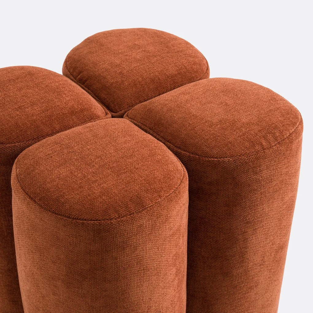 Vintage polyester poef, Mariane