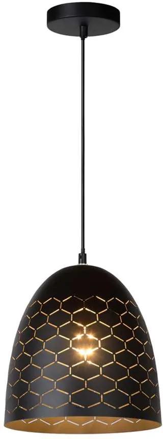 Lucide hanglamp Galla - zwart - Ø25 cm - Leen Bakker