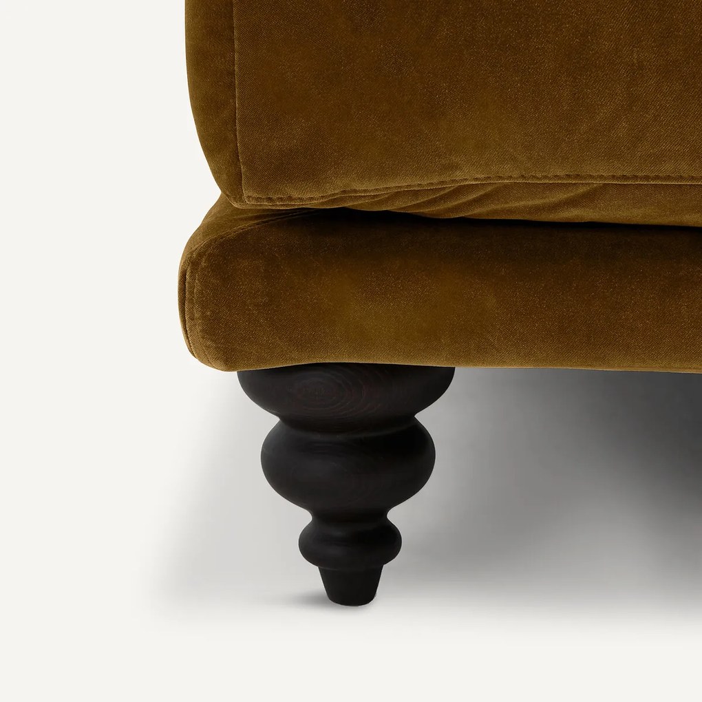 Longchair in fluweel, Lazare