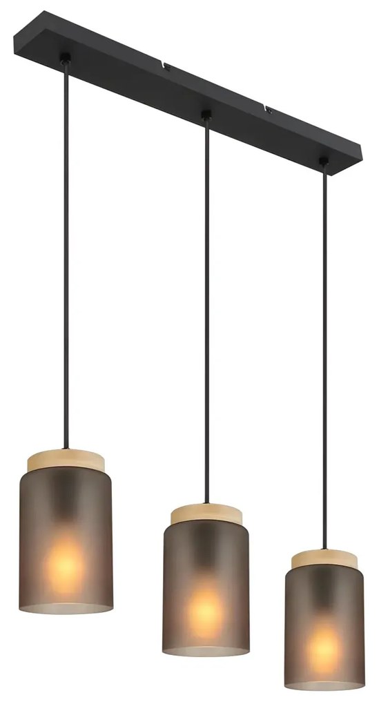 Hanglamp  APP1812-3CP Frosted Grey