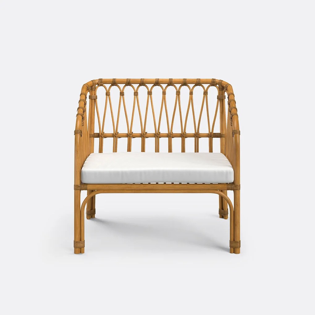 Vintage zitbank in rotan voor kinderen, Malu