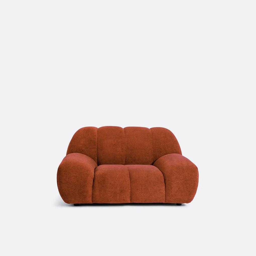 XL fauteuil, reliëfstof, Nuria