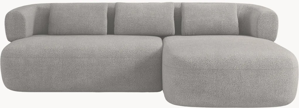 Bouclé hoekbank Jenny (3-zits)