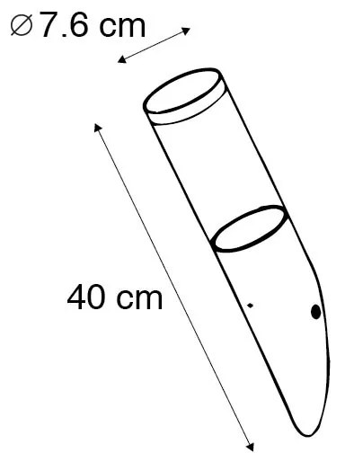 Moderne buiten wandlamp donkergrijs IP44 met schemersensor - Rox