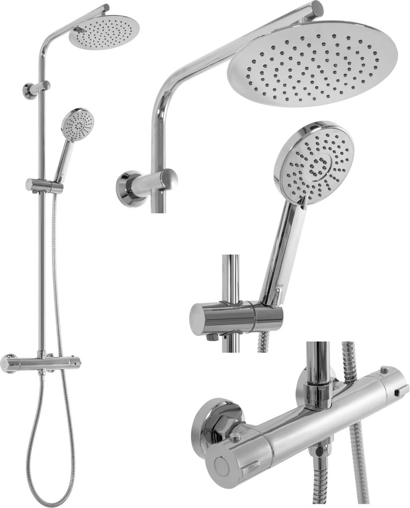 Doucheset REA BLISS CHROM met THERMOSTAAT
