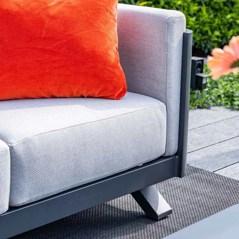 Garden Impressions Medellin loungeset 3-delig - donker grijs