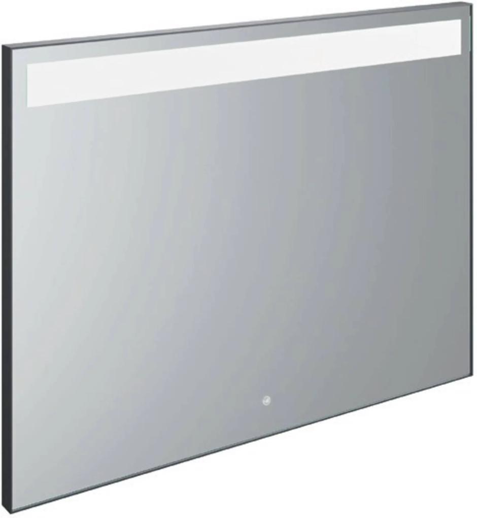 Bigline B&W Spiegel LED 180x3,6x75 cm met Spiegelverwarming Zwart