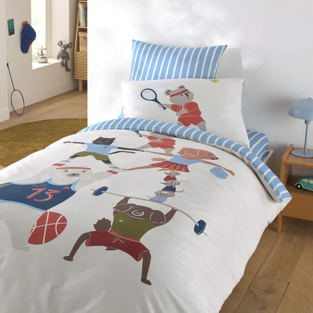 Kinderdekbedovertrek 30% gerecycled katoen, Neilo