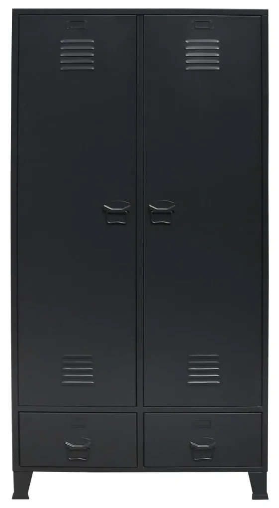 vidaXL Hoge kast 35,5x35x139 cm bewerkt hout en metaal grijs sonoma849037 | fnac België