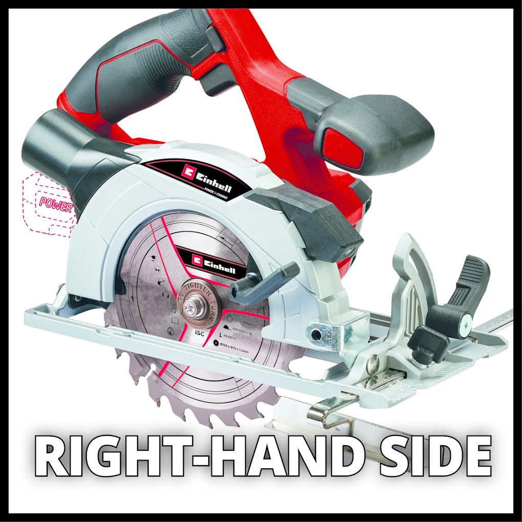 Einhell TE-CS 18/150 Li Solo Accu-handcirkelzaag