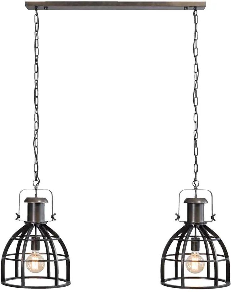 Hanglamp Thom - antiek zwart - 138x115x34 cm - Leen Bakker