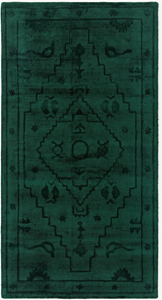 Handgeweven viscose vloerkleed Shaila