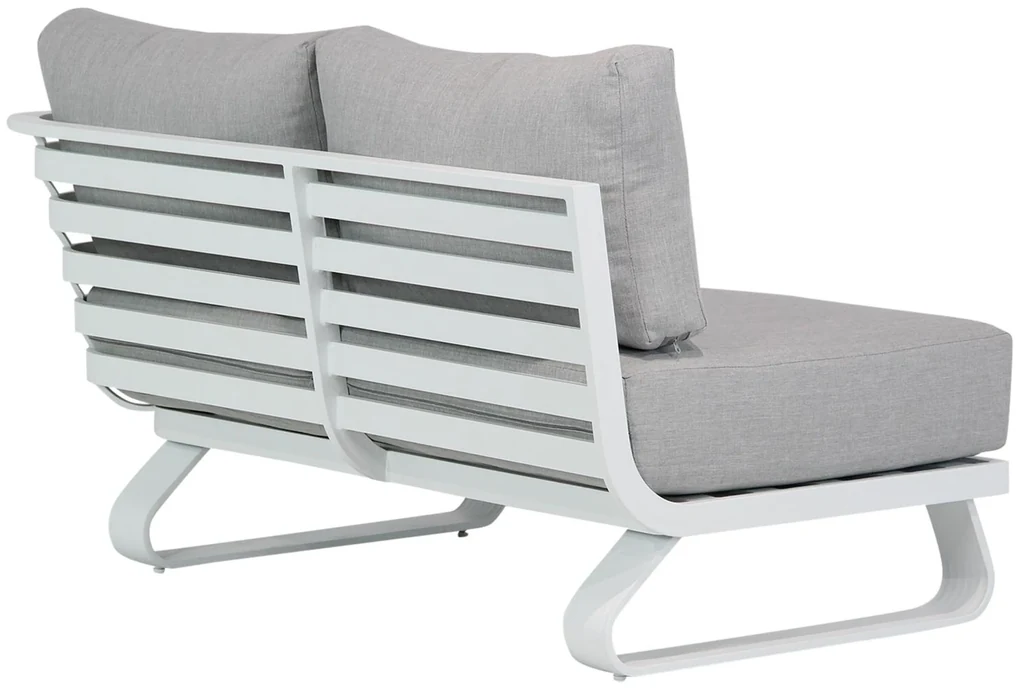 Hoek loungeset 6 personen Aluminium Wit Santika Furniture Santika Sovita