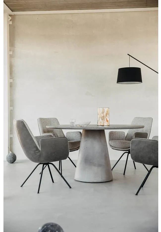 Goossens Eettafel Stone, Rond 150 x 150 cm