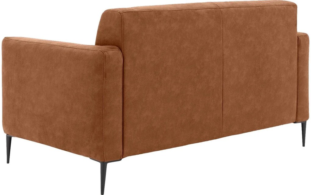 Goossens Key West cognac, micro leer, 2-zits, modern design