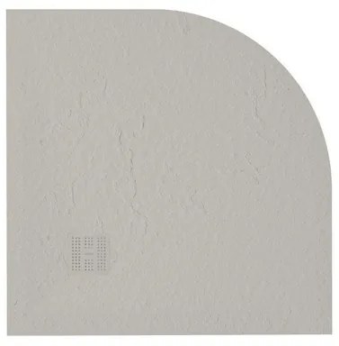 ZEZA Grade douchevloer - 90x90cm - antislip - antibacterieel - mineraalmarmer - kwartrond - mat new pearl (beige) 400000000000009469