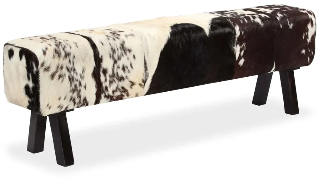 vidaXL Bankje 160x28x50 cm echt geitenleer