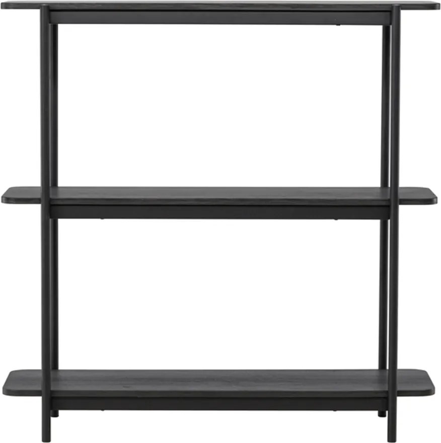 Openkast Met Drie Planken Zwart - 120x40x120cm.