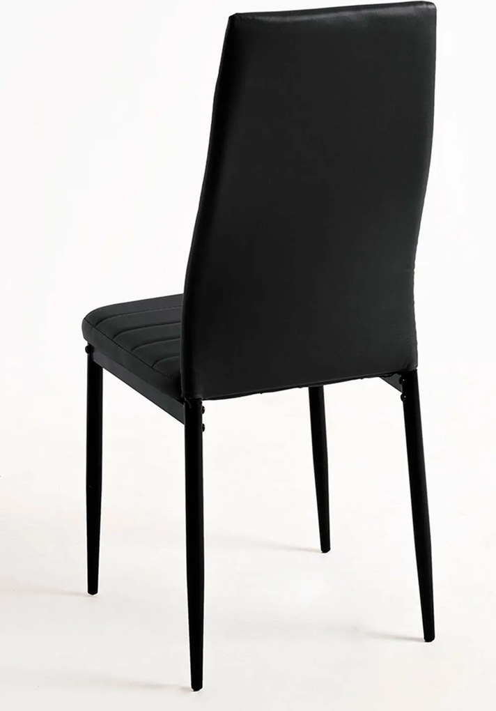 Set 4 Lauter Kunstlederen Stoelen