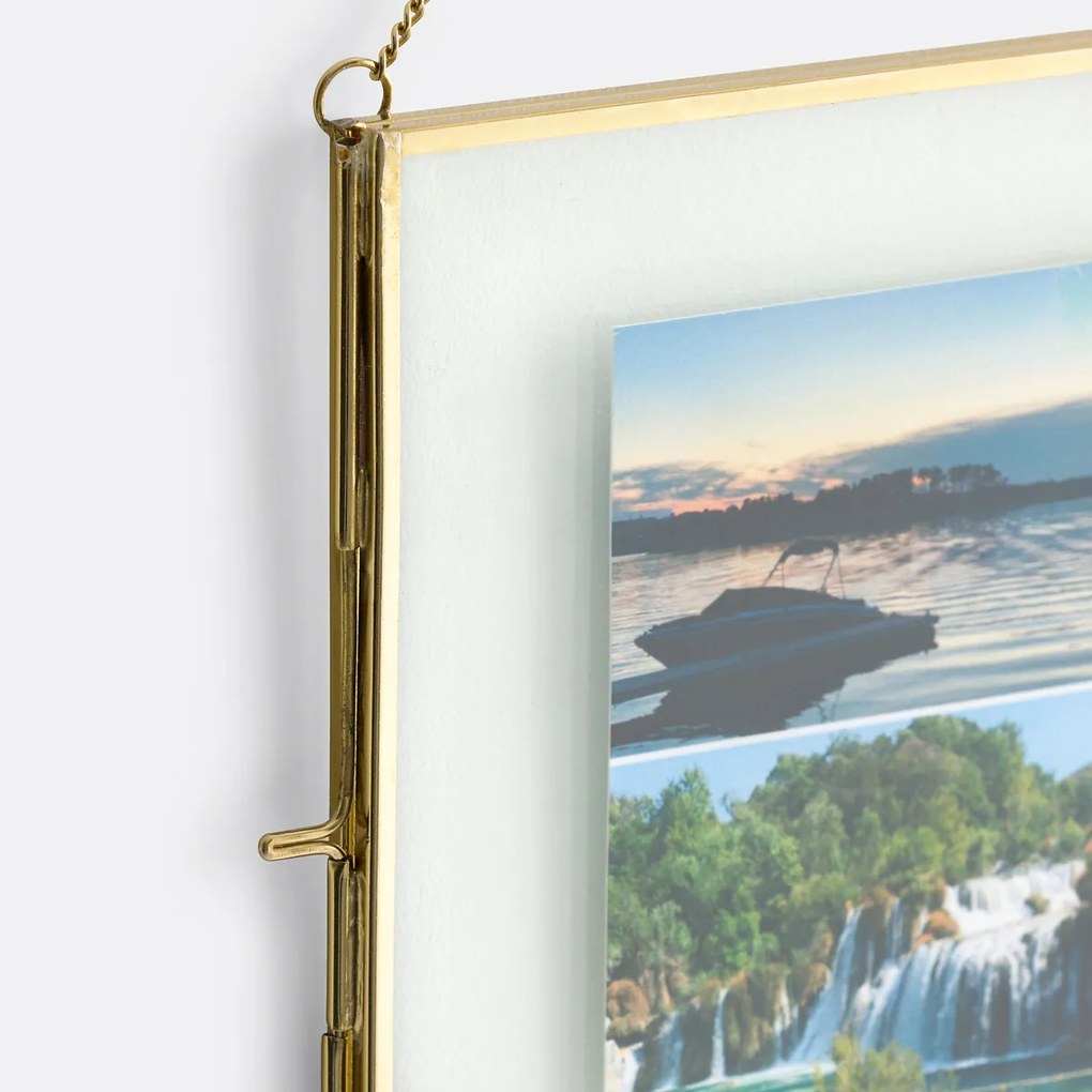 Set van 3 kaders in staal metaal, om op te hangen, Uyova