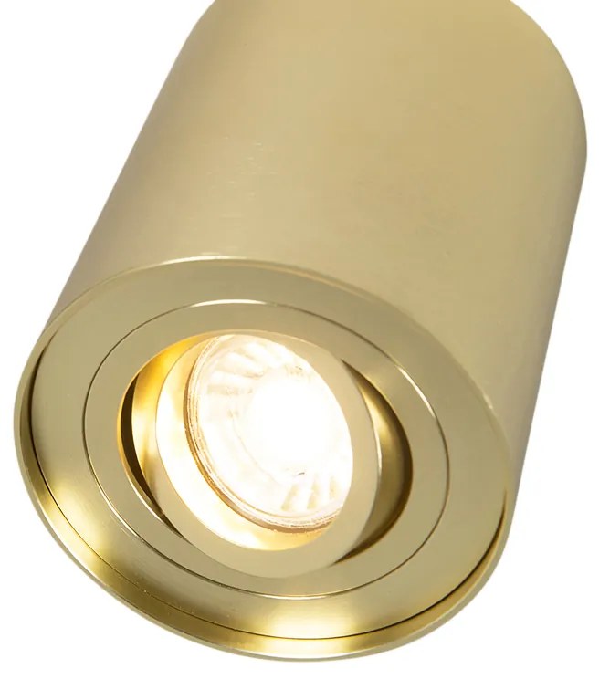 Spot / Opbouwspot / Plafondspot goud/messing draai- en kantelbaar - Rondoo up Modern GU10 Binnenverlichting Lamp