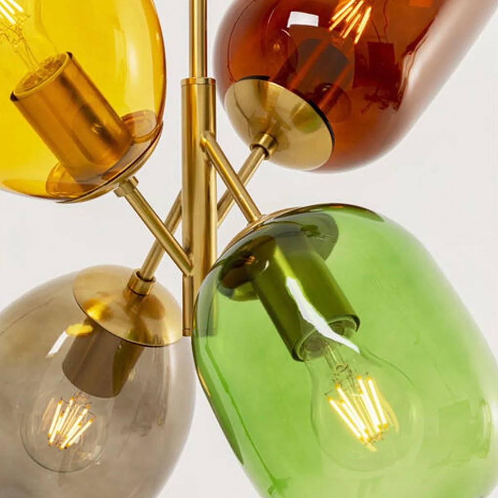 Design Hanglamp Gekleurd Glas
