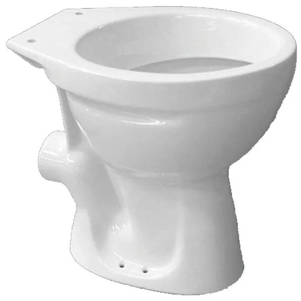Nemo Go vrijstaande wc pot 47,6x35,7x39,1cm porselein wit muuraansluiting zonder zitting DELTA WC P (FS175235CK0000)