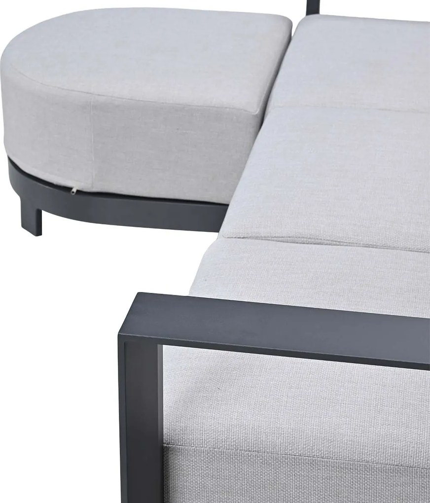 Garden Impressions Malakka loungebank chaise longue - donker grijs