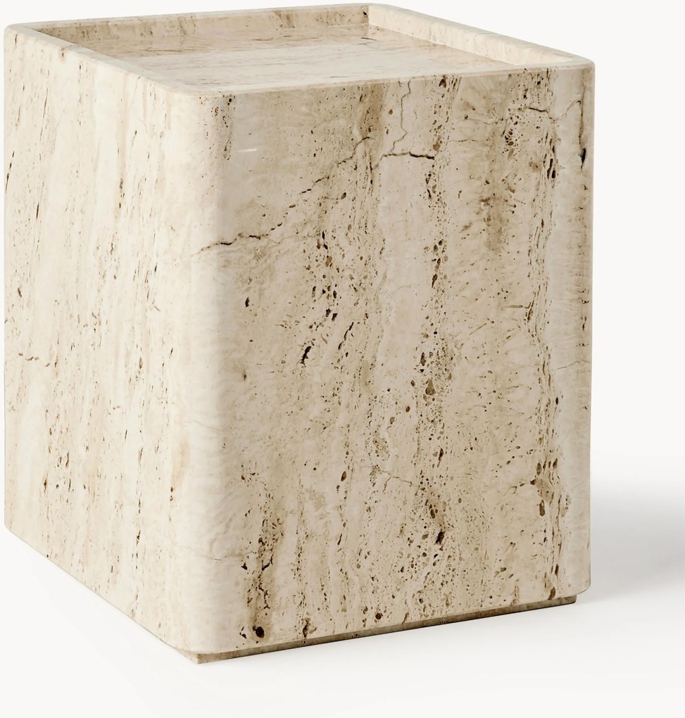 Travertin bijzettafel Pietra