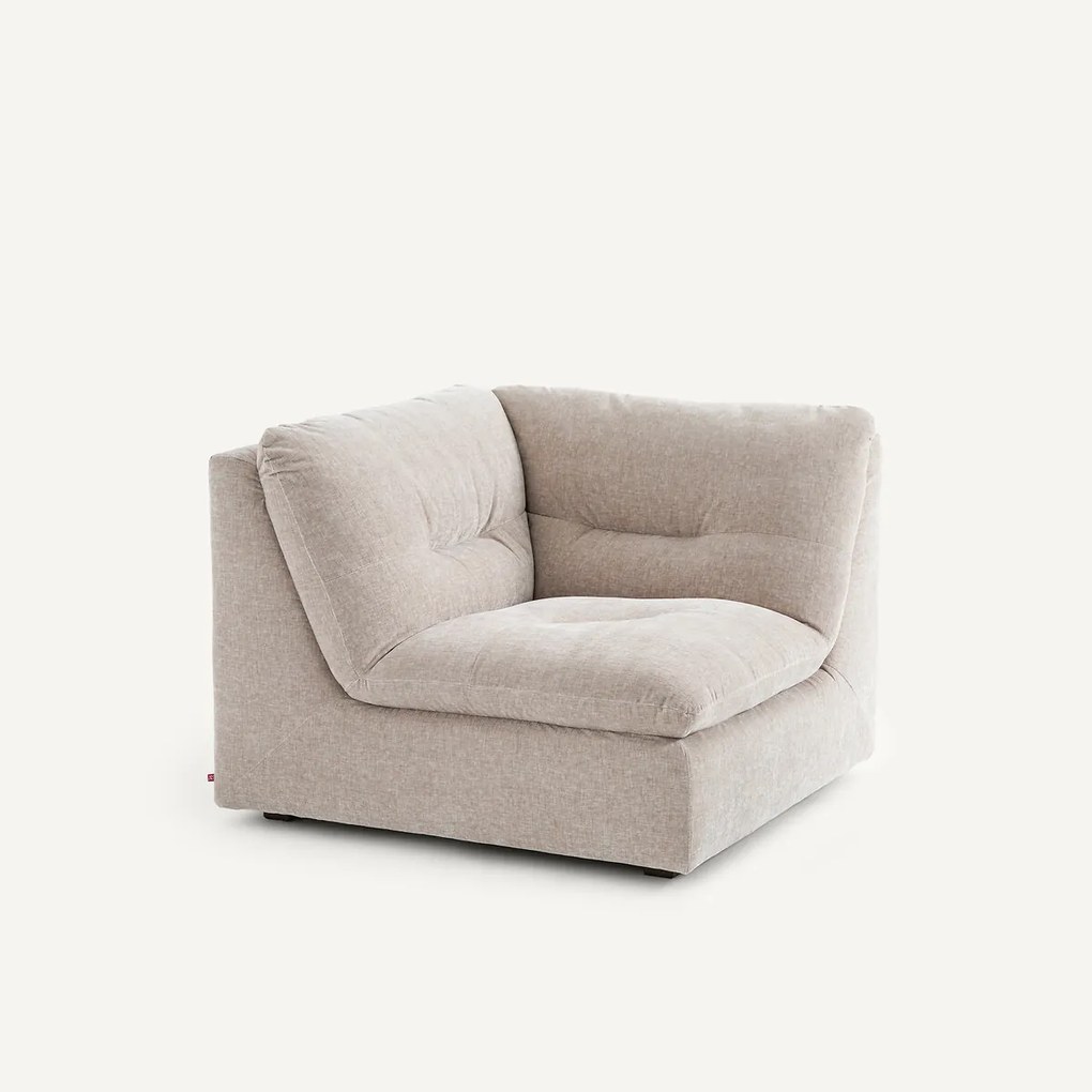 Modulaire 90° hoek in chenille fluweel, GIULIANO