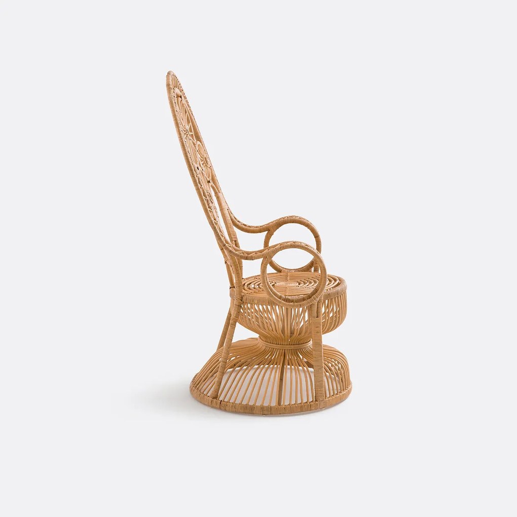 Fauteuil in gevlochten rotan Mamanuelle