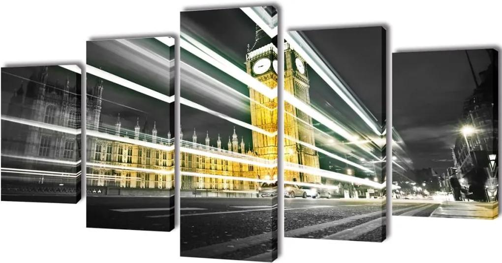 Canvasdoeken Londen Big Ben 100 x 50 cm