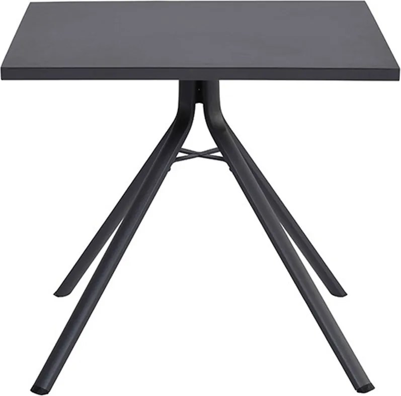 Garden Impressions Lucas tuinset 5-delig bruin - Rimini tuintafel 80x80 cm