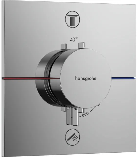 Hansgrohe Showerselect Comfort E thermostaat inbouw voor 2 functies chroom 15572000