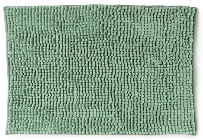Badmat chenille - groen - 40x60 cm