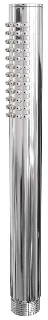 Brauer Chrome Carving thermostatische inbouw regendouche met staafhanddouche, rechte muurarm, glijstang en hoofddouche 30cm set 62 chroom