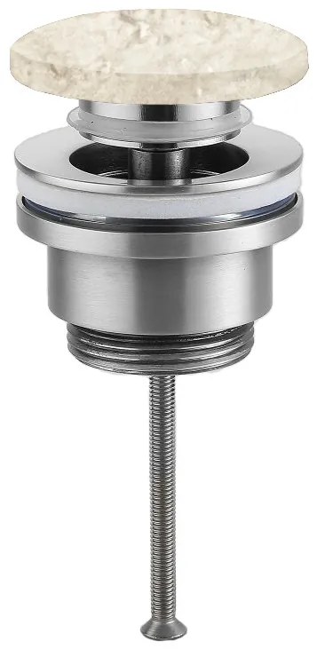 Saniclear White Travertin afvoerplug