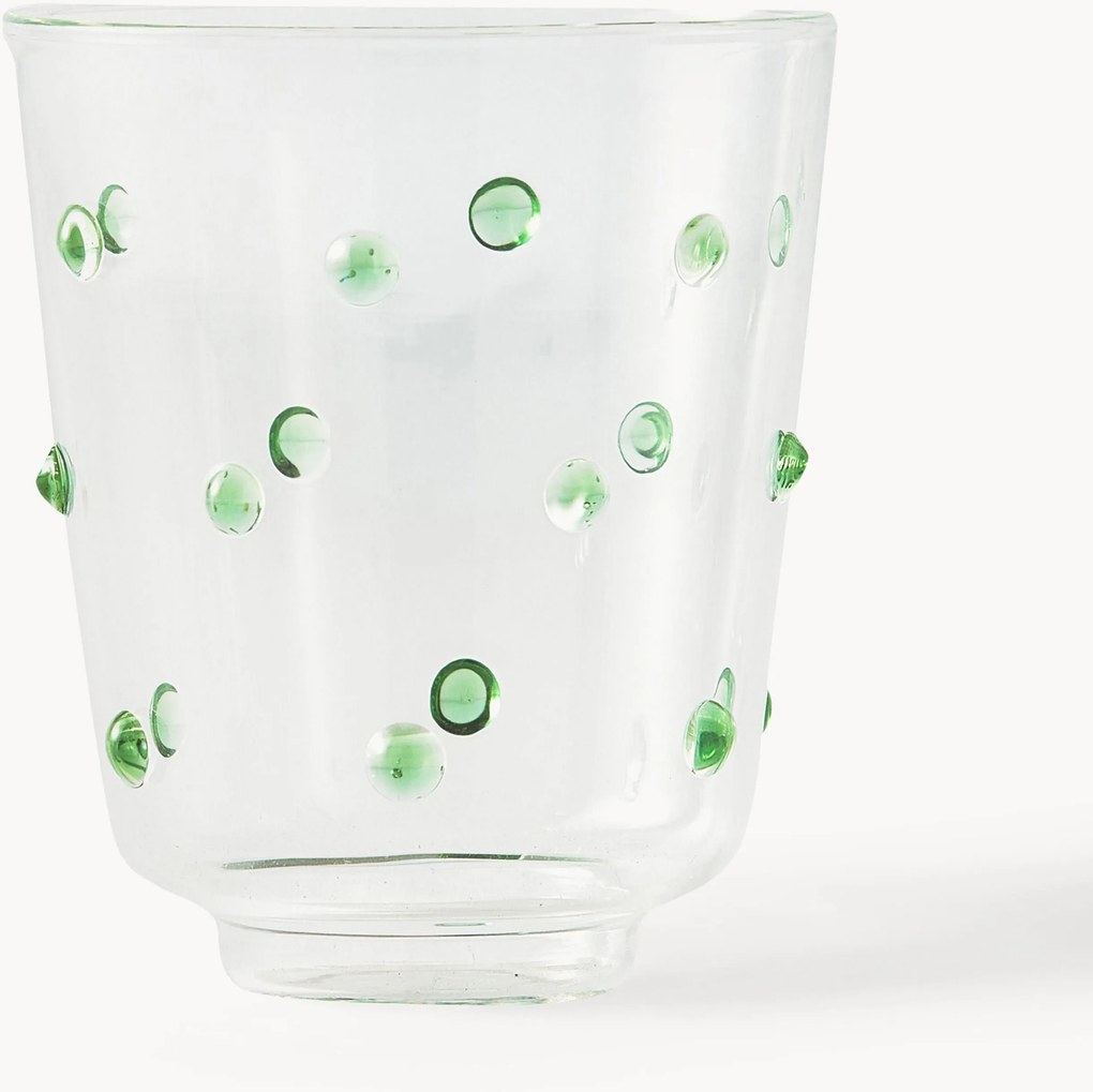 Mondgeblazen borosilicaatglazen Nob, 2-delig