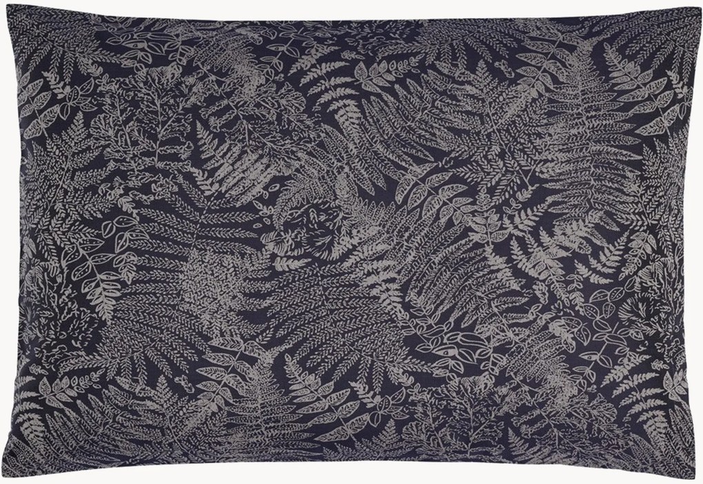 Katoenen jacquard kussenhoes Farn